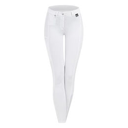 ELT Turnierhose Mädchen Micro Knie Silikon Weiß – Bild 1 von 8