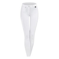 Produktbild von ELT Turnierhose Mädchen Micro Knie Silikon Weiß