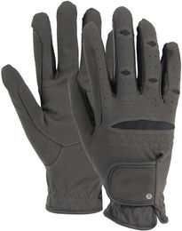 ELT Waldhausen Reithandschuh aus Wildleder Grau Größe M – Bild 1 von 3