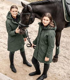 ELT Winter-Performance-Reitparka Ontario Reitjacke wasserdicht dunkelgrün Größe M – Bild 1 von 6