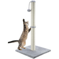 Produktbild von Elzusha Kratzbaum für Katzen aus Sisal und Plüsch in Grau mit 86,4 cm Höhe