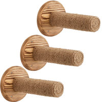 Produktbild von Elzusha Set aus 3 wandmontierten Katzenregalen aus Sisal