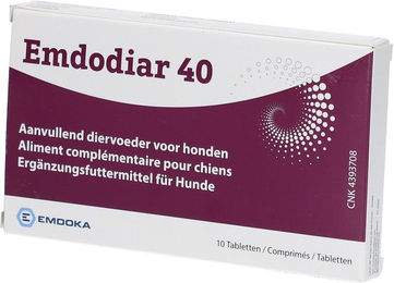 EMDOKA Emdodiar 40 Tabletten Mineralfutter für Hunde mit Magen-Darm-Unterstützung für Riesenrassen – Bild 1 von 3