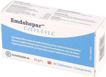 Emdoka Emdohepar Hund Tabletten zur Unterstützung von Leber und Magen-Darm-Trakt – Bild 1 von 2