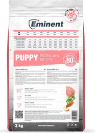 Eminent Puppy Hundefutter Geflügel Glutenfrei Trockenfutter für Welpen kleiner und mittlerer Rassen 3 kg – Bild 1 von 1