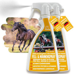 EMMA Mähnen- und Schweifpflege Fellspray für Pferde 2x 0,5l - 2 x 0,5 l – Bild 1 von 10