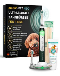 emmi-PET NEO Ultraschall-Zahnbürste für Hunde zur Zahnpflege mit 3 Reinigungsmodi – Bild 1 von 8