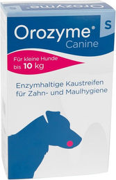 Produktbild von Emmi-Pet Orozyme Canine Zahnpflege-Kaustreifen für Hunde hypoallergen und ohne Zucker