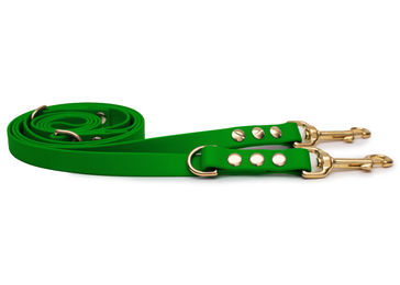Produktbild von Emmy & Pepe Biothane Führleine Olive Schwarz 16mm wasserabweisend