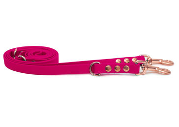 Produktbild von Emmy & Pepe Biothane Führleine Rosa Regenbogen 16mm wasserabweisend