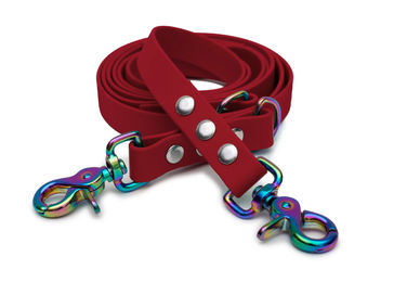 Produktbild von Emmy & Pepe Biothane Führleine wasserabweisend 20mm Bordeaux Schwarz