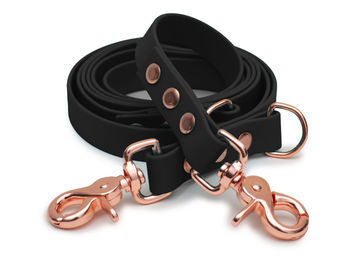 Produktbild von Emmy & Pepe Biothane Führleine wasserabweisend 20mm Schwarz Bunt