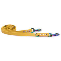 Produktbild von Emmy & Pepe Biothane Führleine wasserabweisend Sonnengelb 16mm Rosegold 200cm