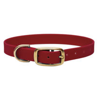 Produktbild von Emmy & Pepe Biothane Halsband Bordeaux Gold Wasserabweisend Größe L 39-49cm