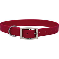 Produktbild von Emmy & Pepe Biothane Halsband Bordeaux L 20mm Silber 39-49cm