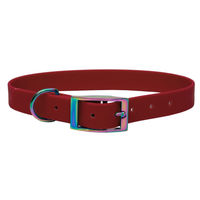 Produktbild von Emmy & Pepe Biothane Halsband Bordeaux Regenbogen wasserabweisend Größe L 39-49cm