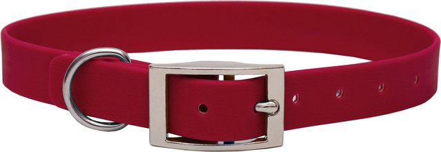 Emmy & Pepe Biothane Halsband Bordeaux XL 49-59cm 16mm Silber – Bild 1 von 1