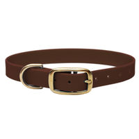 Produktbild von Emmy & Pepe Biothane Halsband Braun Gold Größe L 39-49cm wasserabweisend