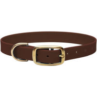 Produktbild von Emmy & Pepe Biothane Halsband Braun Gold XL 20mm 49-59cm