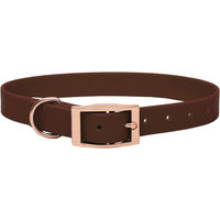 Produktbild von Emmy & Pepe Biothane Halsband Braun mit Rosegold Beschlägen XL 20mm 49-59cm