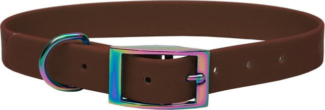 Emmy & Pepe Biothane Halsband Braun Regenbogen XL 16mm 49-59cm – Bild 1 von 1