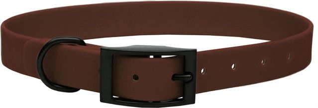 Emmy & Pepe Biothane Halsband Braun Schwarz Größe L 39-49cm 16mm – Bild 1 von 1