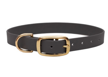 Produktbild von Emmy & Pepe Biothane Halsband Coffee Gold S 25-33cm wasserabweisend