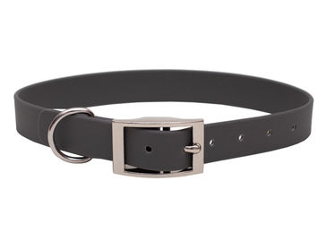Produktbild von Emmy & Pepe Biothane Halsband Coffee Silber XS 20-25cm wasserabweisend