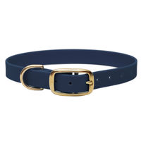Produktbild von Emmy & Pepe Biothane Halsband Dark Blue Gold XL 49-59cm wasserabweisend