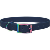 Produktbild von Emmy & Pepe Biothane Halsband Dark Blue Regenbogen Grösse M 16mm 33-40cm