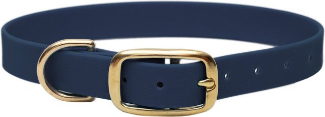 Emmy & Pepe Biothane Halsband Dark Blue XXL 20mm Gold – Bild 1 von 1