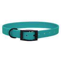Produktbild von Emmy & Pepe Biothane Halsband für große Hunde Türkis Schwarz XL 49-59cm wasserabweisend