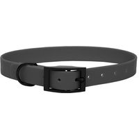 Produktbild von Emmy & Pepe Biothane Halsband Grau Schwarz Größe S 20mm 25-33cm