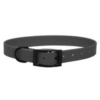 Produktbild von Emmy & Pepe Biothane Halsband Grau Schwarz Größe L 39-49cm wasserabweisend