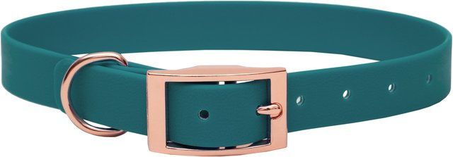 Emmy & Pepe Biothane Halsband Green mit Rosegold 16mm XXL 59-69cm – Bild 1 von 1