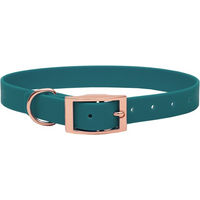 Produktbild von Emmy & Pepe Biothane Halsband Green mit Rosegold Beschlag Größe S 16mm 25-33cm