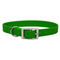 Produktbild von Emmy & Pepe Biothane Halsband Grün Silber Größe S 25-33cm wasserabweisend