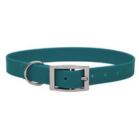 Produktbild von Emmy & Pepe Biothane Halsband Grün Silber XL 49-59cm wasserabweisend