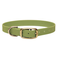 Produktbild von Emmy & Pepe Biothane Halsband Khaki Gold XL wasserabweisend 49-59cm