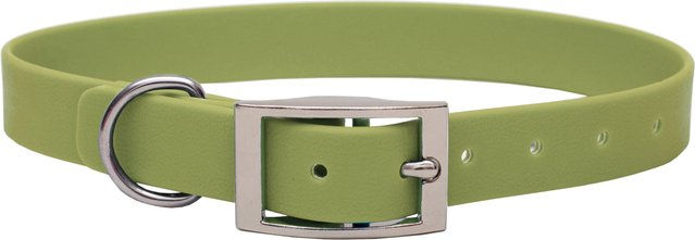 Emmy & Pepe Biothane Halsband Khaki M 25mm Silber 33-40cm – Bild 1 von 1