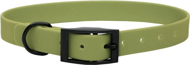 Emmy & Pepe Biothane Halsband Khaki Schwarz Größe M 33-40cm 25mm – Bild 1 von 1