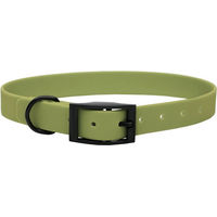 Produktbild von Emmy & Pepe Biothane Halsband Khaki Schwarz Größe M 33-40cm 25mm