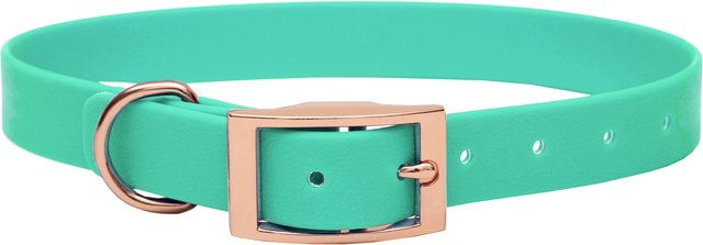 Emmy & Pepe Biothane Halsband Mint mit Rosegold Beschlägen Größe S 20mm – Bild 1 von 1