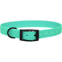 Produktbild von Emmy & Pepe Biothane Halsband Mint Schwarz 16mm XL 49-59cm