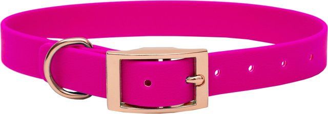 Emmy & Pepe Biothane Halsband Pink mit Rosegold 16mm S 25-33cm – Bild 1 von 1