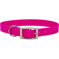 Produktbild von Emmy & Pepe Biothane Halsband Pink S 25-33cm 25mm Silber