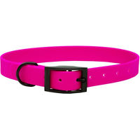 Produktbild von Emmy & Pepe Biothane Halsband Pink Schwarz 20mm XXL 59-69cm
