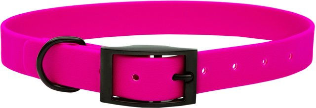 Emmy & Pepe Biothane Halsband Pink Schwarz Größe M 16mm 33-40cm – Bild 1 von 1