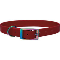 Produktbild von Emmy & Pepe Biothane Halsband Regenbogen Bordeaux XL 25mm 49-59cm