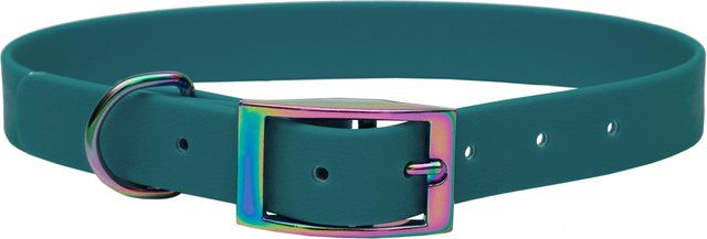 Emmy & Pepe Biothane Halsband Regenbogen Green XXL 16mm 59-69cm – Bild 1 von 1